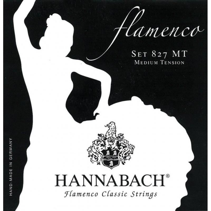 Hannabach 7165095 Struny do gitary klasycznej Serie 827 Medium Tension Flamenco